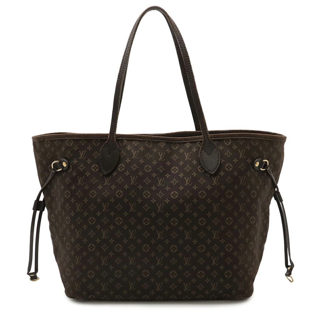 LOUIS VUITTON Monogram Idylle Neverfull Tote Bag Shoulder Canvas Fusain Brown